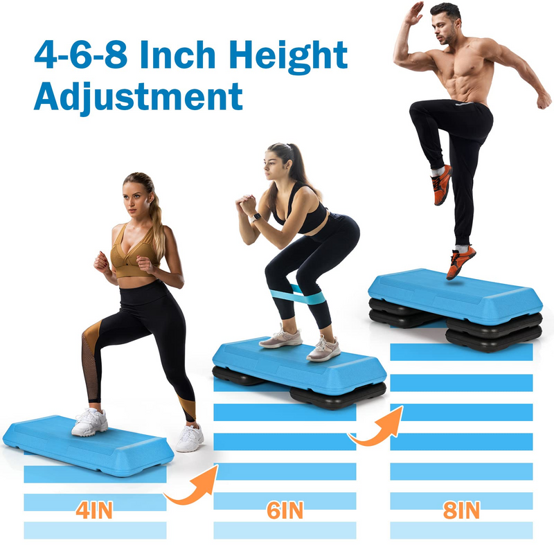 Load image into Gallery viewer, Goplus 29'' Workout Aerobic Stepper, 4' 6' 8' Height Adjustable Step Platform - GoplusUS