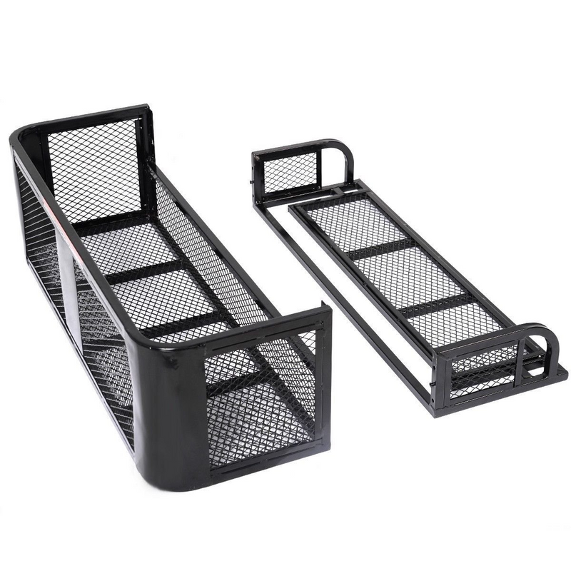 Load image into Gallery viewer, Goplus Universal ATV Front Cargo Basket and Rear Drop Rack Set Luggage Carrier Steel Mesh Surface - GoplusUS
