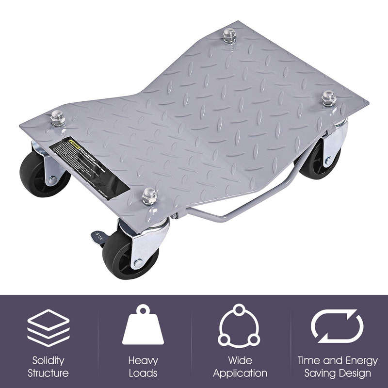 Load image into Gallery viewer, 4 PCS 4 X 3" Set Wheel Dollies Dolly Tire Skates Vehicle Car Auto Repair Moving Diamond - GoplusUS