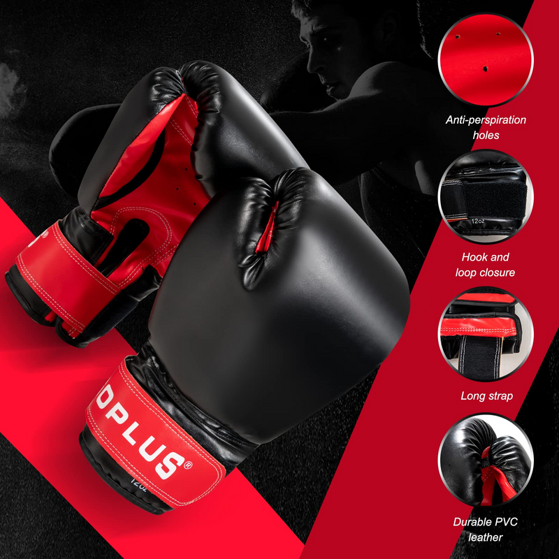 Load image into Gallery viewer, Goplus Punching Bag for Adults, 56 lbs Heavy Hanging Boxing Bag Set with 12 OZ Punching Gloves & Hand Wraps - GoplusUS