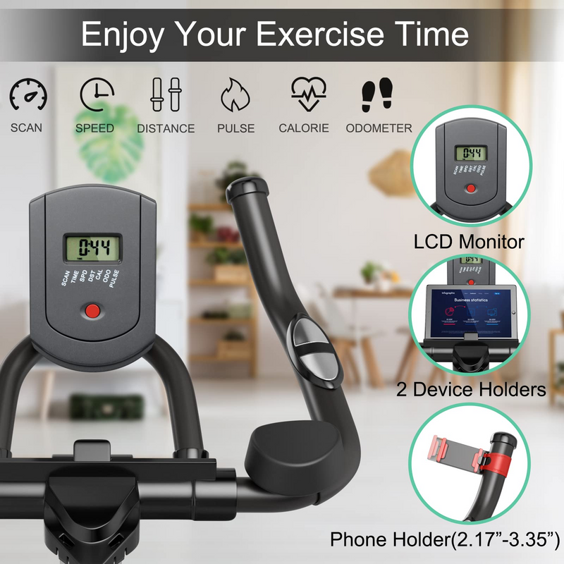 Load image into Gallery viewer, Goplus Indoor Cycling Bike, Stationary Exercise Bike Workout Bike with Device Holders - GoplusUS