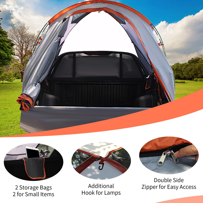 Load image into Gallery viewer, Goplus Truck Bed Tent, Waterproof PU2000mm Pickup Truck Tent for 2 Person with Removable Rainfly - GoplusUS