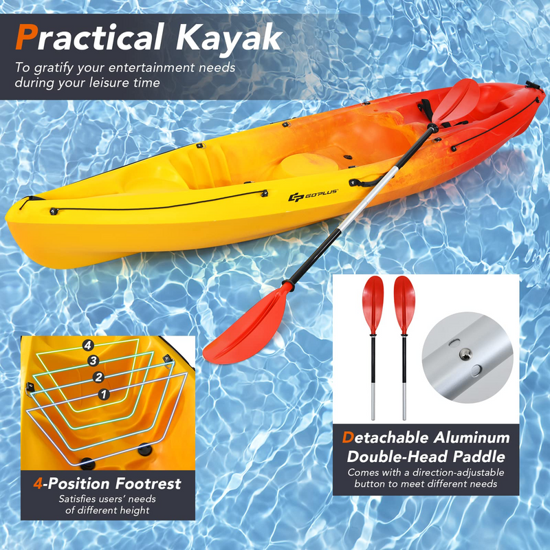 Load image into Gallery viewer, Goplus Sit-on-Top Kayak, 10.2ft Portable Recreational Kayak - GoplusUS
