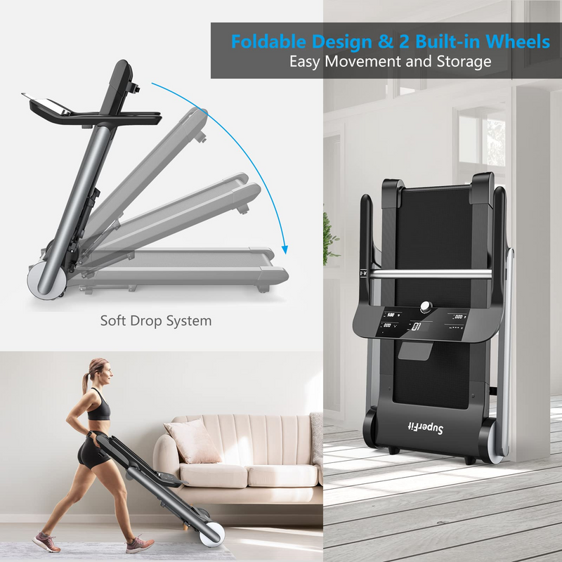 Load image into Gallery viewer, Goplus Heavy Duty Folding Treadmill for Gym - GoplusUS