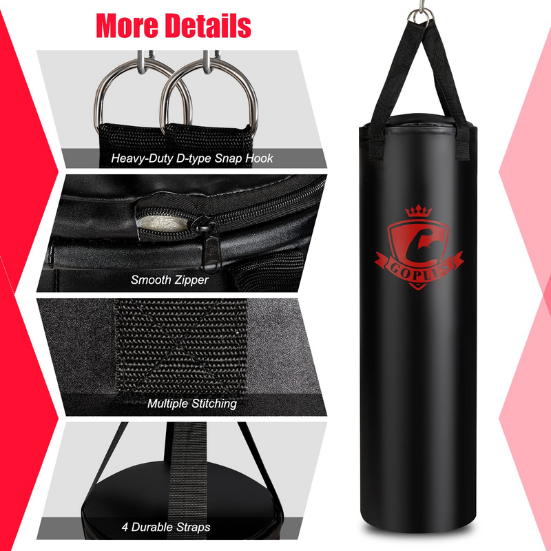 Load image into Gallery viewer, Goplus Punching Bag for Adults, 63LBS Filled Hanging Boxing Bag Set with 12OZ Boxing Gloves & 95" Hand Wraps - GoplusUS