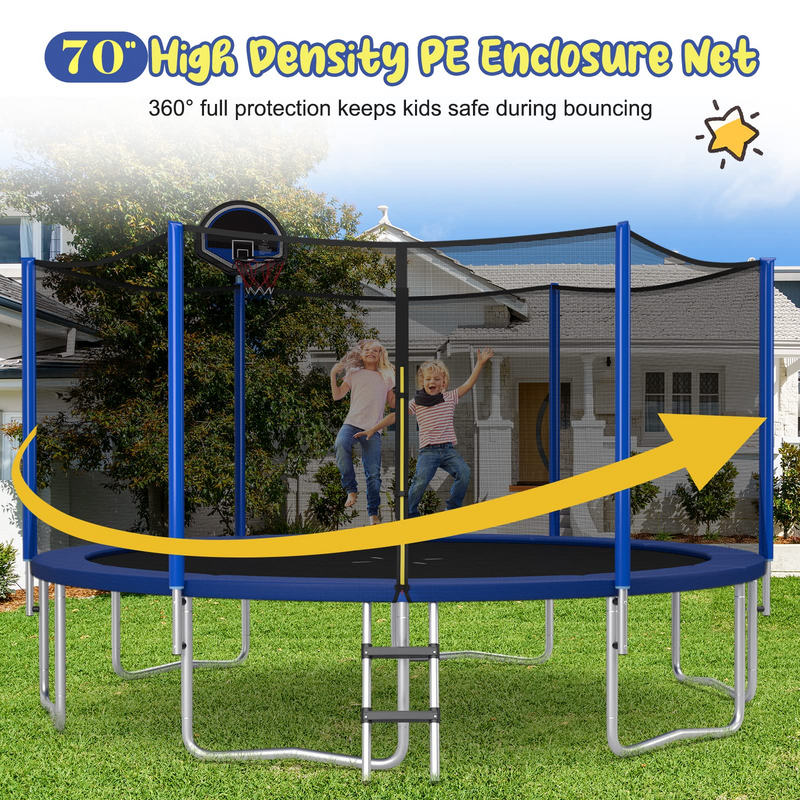 Load image into Gallery viewer, Goplus Outdoor Trampoline, 12FT/ 14FT/ 15FT/ 16FT ASTM Approved Trampoline