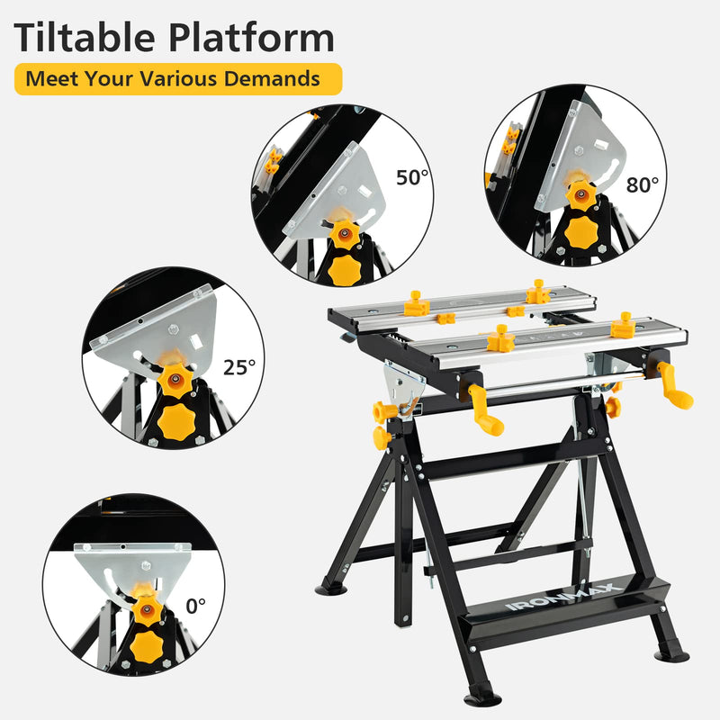 Load image into Gallery viewer, Portable Workbench, Folding Work Table - Goplus