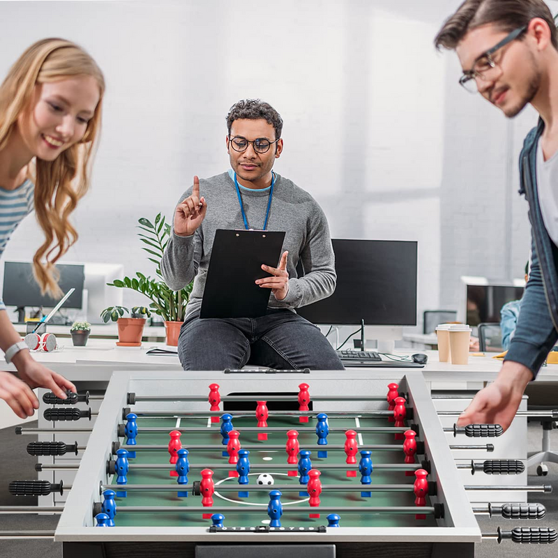 Load image into Gallery viewer, Goplus 48'' Foosball Table, Wooden Soccer Games Table w/ 2 Footballs, 2 Cup Holders - GoplusUS