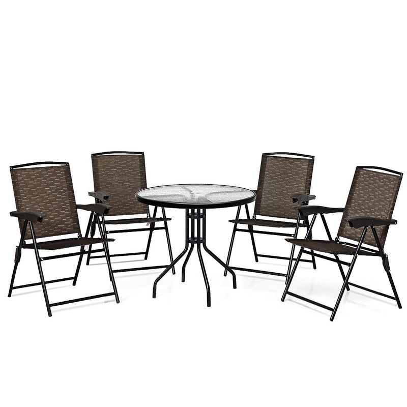 Load image into Gallery viewer, Goplus 5-Piece Bistro Set Outdoor Patio Furniture - GoplusUS