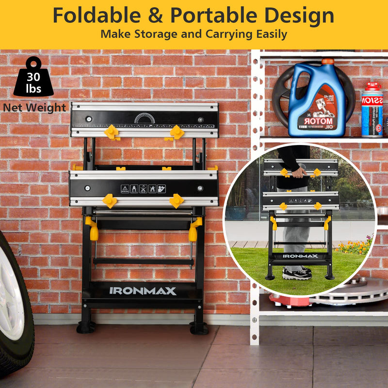 Load image into Gallery viewer, Portable Workbench, Folding Work Table - Goplus