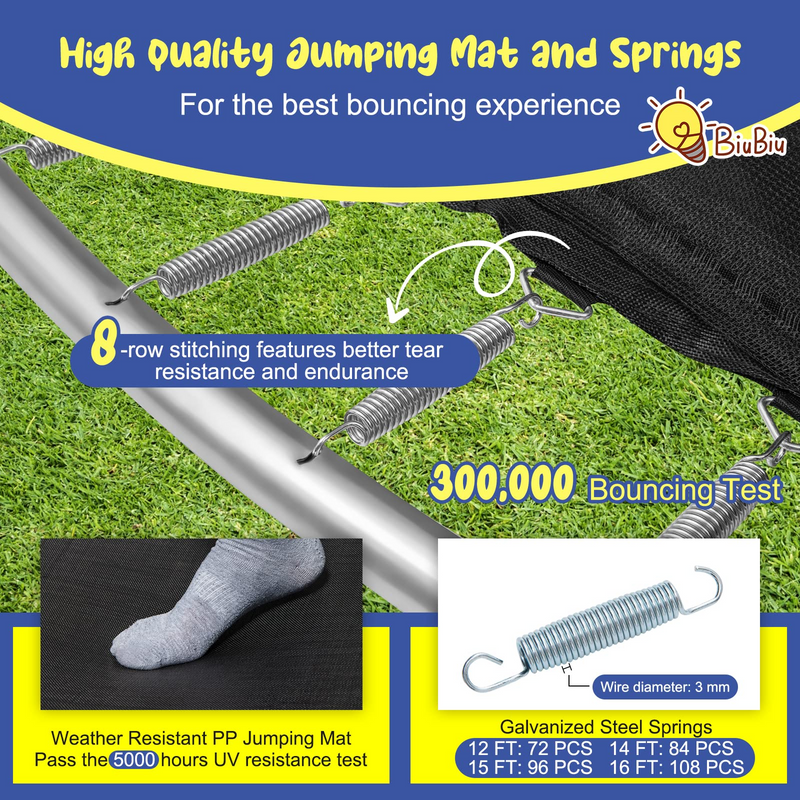 Load image into Gallery viewer, Goplus Outdoor Trampoline, 12FT/ 14FT/ 15FT/ 16FT ASTM Approved Trampoline