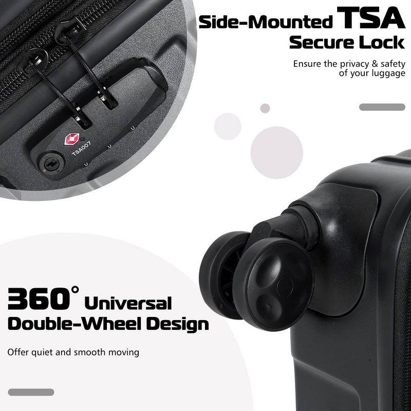 Load image into Gallery viewer, Goplus 3 Piece Luggage Set, Expandable Spinner Suitcase - GoplusUS