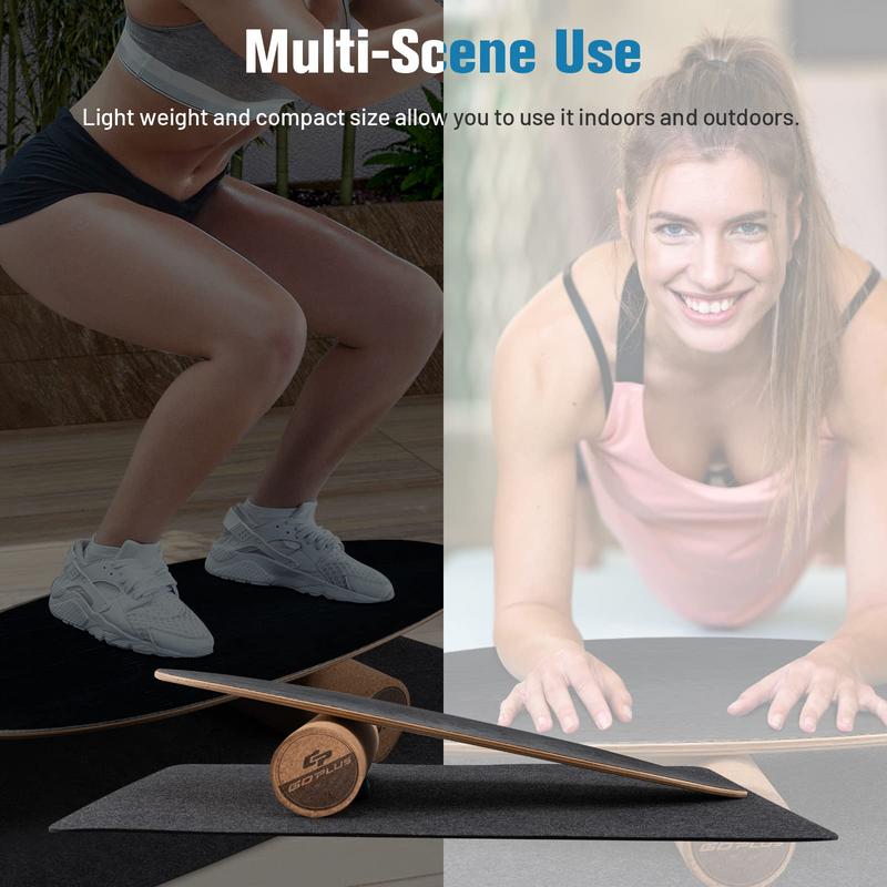 Load image into Gallery viewer, Goplus Balance Board Trainer, 500 LBS Weight Capacity Balancing Board for Core Strength, Skateboard - GoplusUS