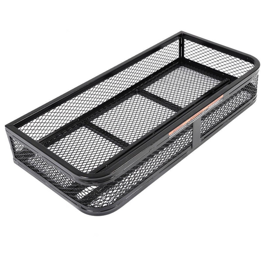 Goplus Universal ATV Front Cargo Basket and Rear Drop Rack Set Luggage Carrier Steel Mesh Surface - GoplusUS