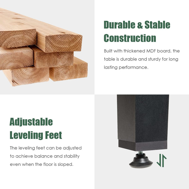 Load image into Gallery viewer, Goplus 48'' Foosball Table, Wooden Soccer Games Table w/ 2 Footballs, 2 Cup Holders - GoplusUS