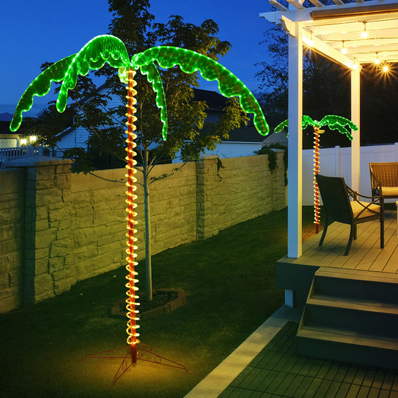 Load image into Gallery viewer, Lighted Palm Trees for Outside Patio - GoplusUS