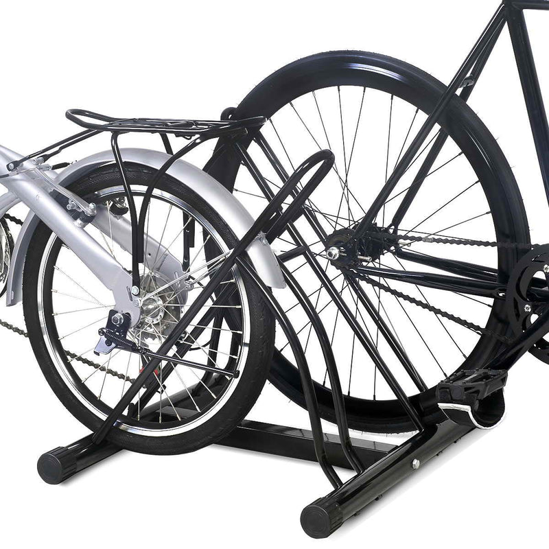 Load image into Gallery viewer, Two Bicycle Bike Stand Rack Cycling Rack Floor Storage Organizer