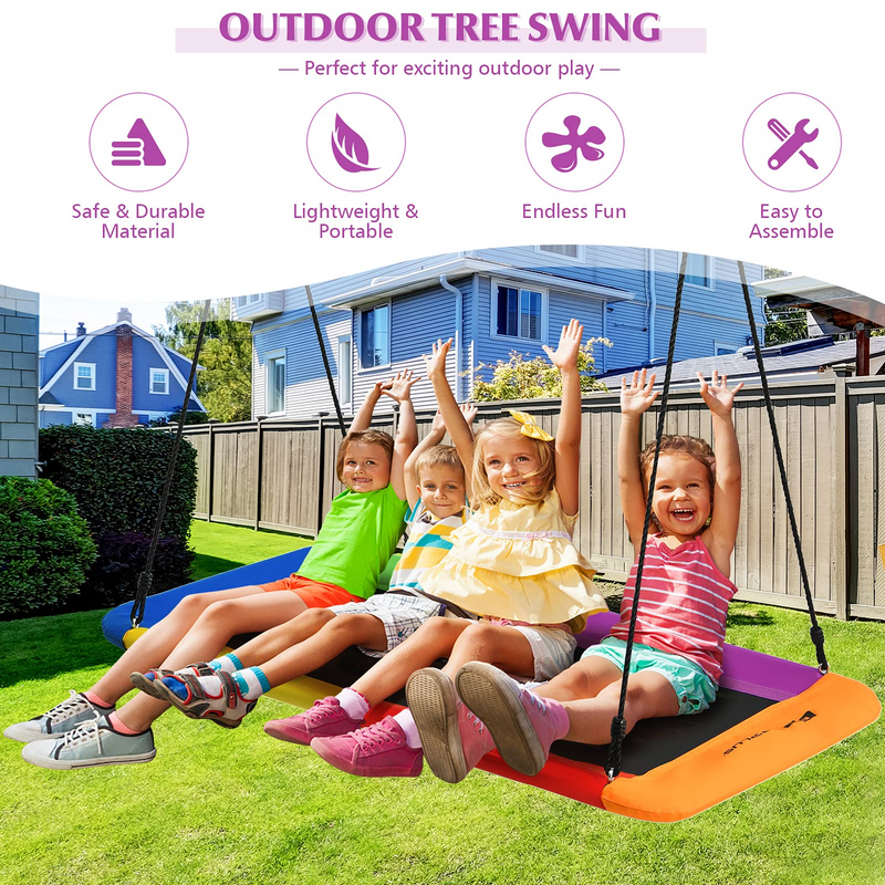 Load image into Gallery viewer, Goplus 700LBS 60 Inch Giant Platform Tree Swing for Kids and Adults - GoplusUS