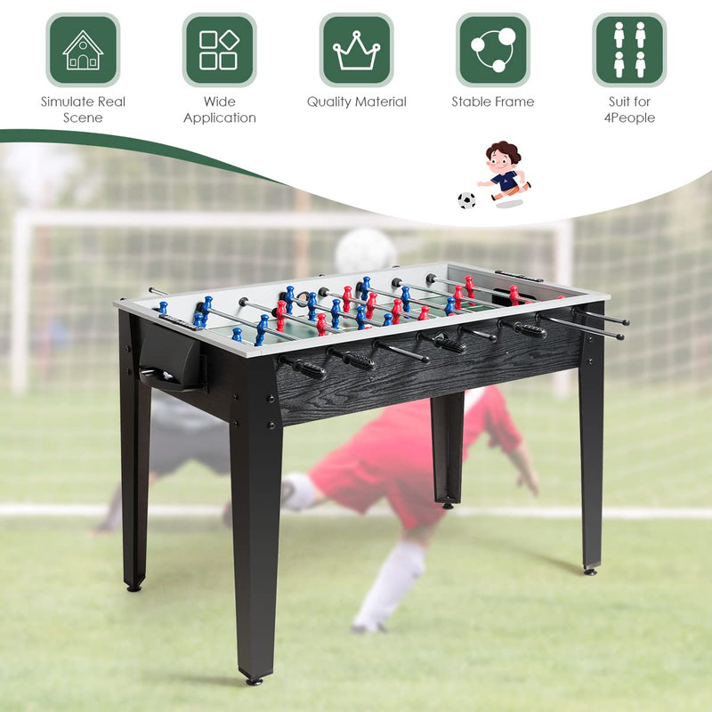Load image into Gallery viewer, Goplus 48'' Foosball Table, Wooden Soccer Games Table w/ 2 Footballs, 2 Cup Holders - GoplusUS