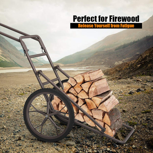 Folding Deer Game Cart Larger Capacity 500lbs Hauler Utility Gear Dolly Cart Hunting Accessories - GoplusUS