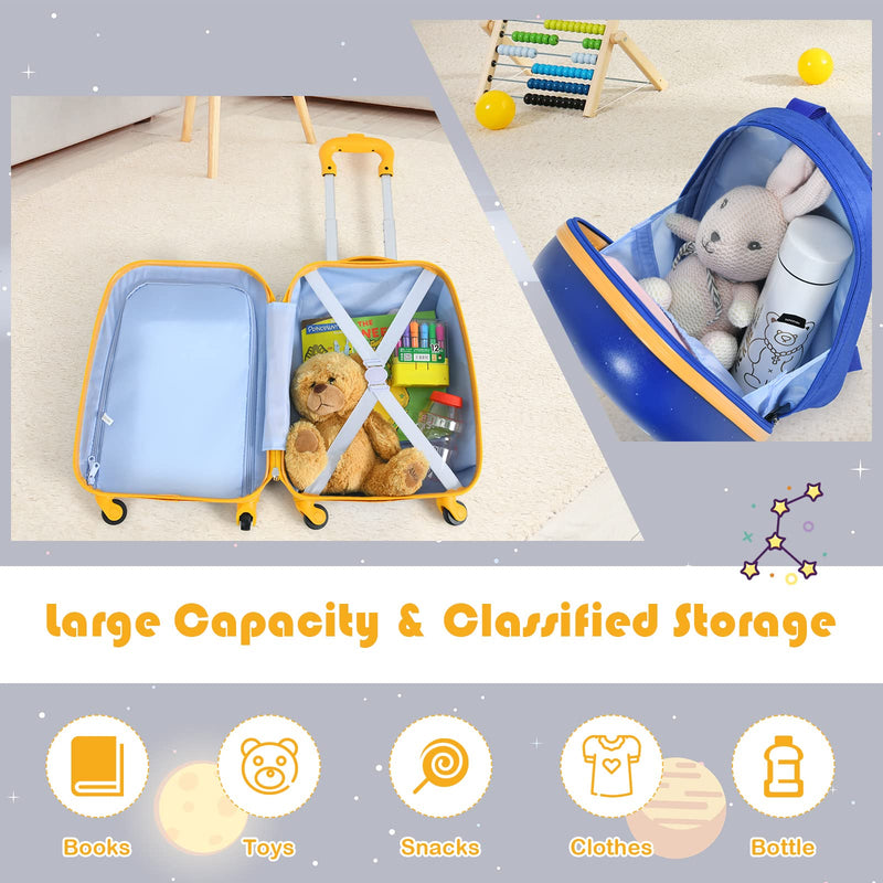 Load image into Gallery viewer, 2PC Kids Luggage, 12" & 16" Kids Carry On Luggage Set - GoplusUS