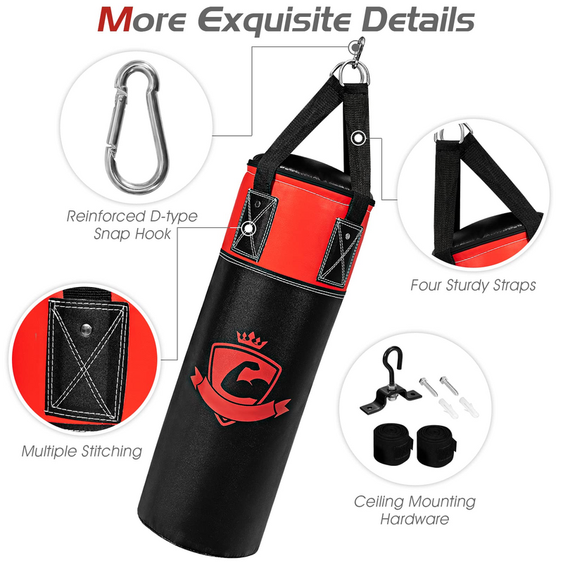 Load image into Gallery viewer, Goplus Punching Bag Set for Kids , Filled Boxing Heavy Bag with Punching Gloves & Hand Wraps - GoplusUS