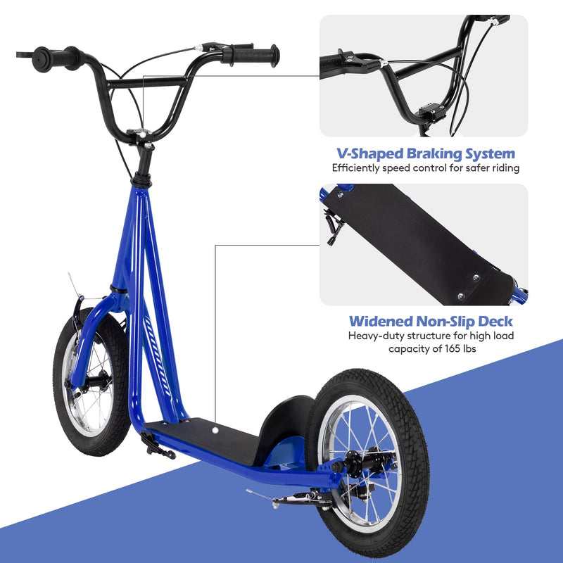 Load image into Gallery viewer, Youth Kick Scooter, Adults Kick Scooter W/ Carbon Steel Frame