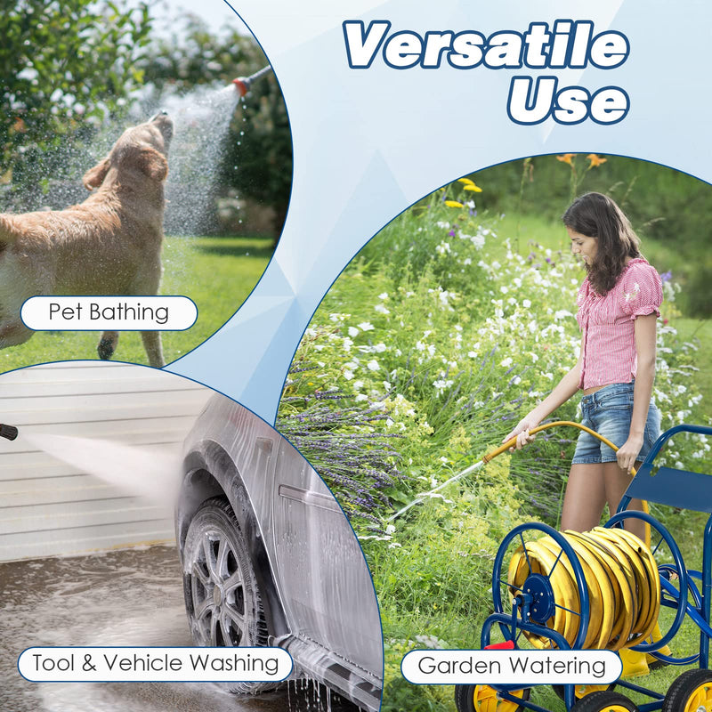 Load image into Gallery viewer, Goplus Garden Hose Reel Cart, Heavy Duty Water Planting Cart w/Non-slip Crank Handle, 4 Solid Wheels - GoplusUS