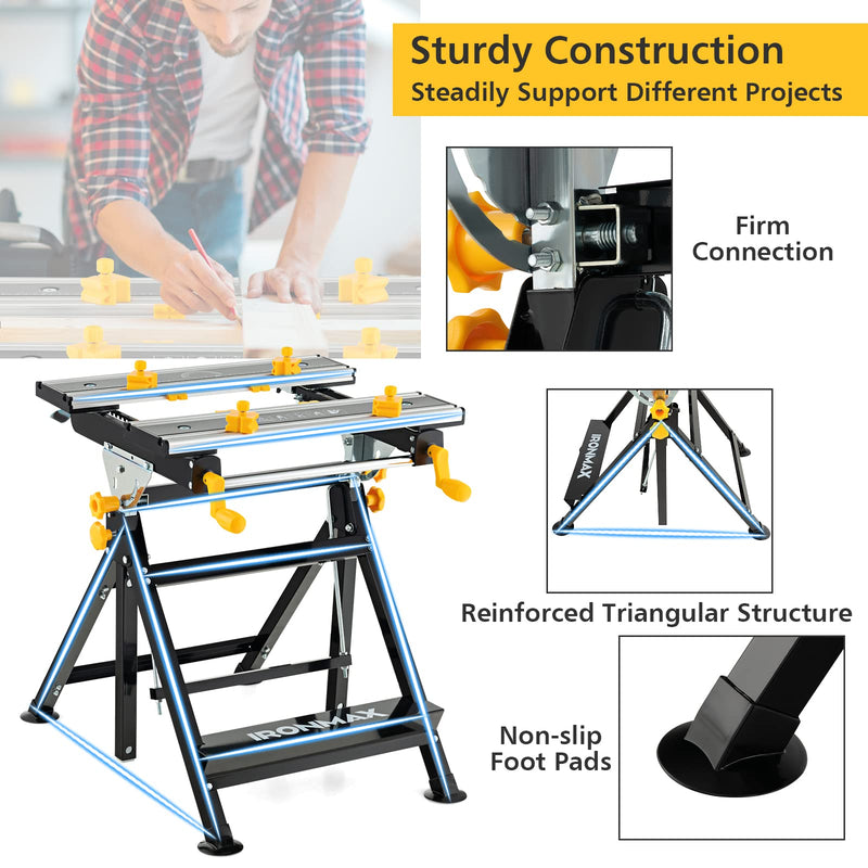 Load image into Gallery viewer, Portable Workbench, Folding Work Table - Goplus