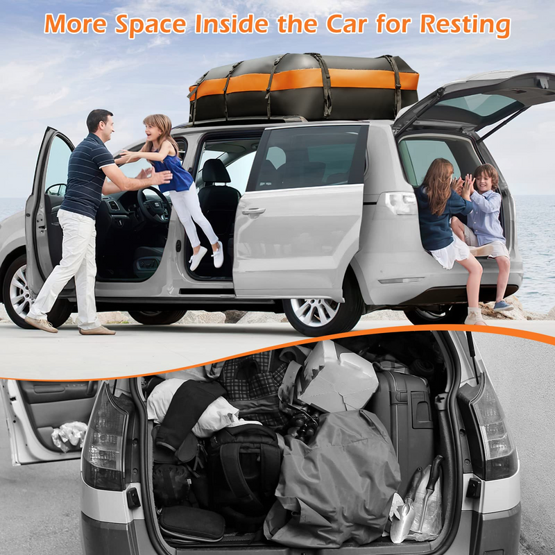 Load image into Gallery viewer, Goplus Car Rooftop Cargo Carrier Bag, 21 Cubic 100% Waterproof Soft Car Roof Bag for All Vehicles with/Without Rack - GoplusUS