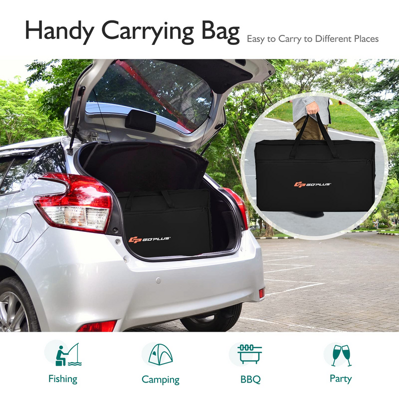 Load image into Gallery viewer, Goplus Folding Camping Kitchen Table with Storage - GoplusUS