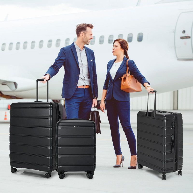 Load image into Gallery viewer, Goplus 3 Piece Luggage Set, Expandable Spinner Suitcase - GoplusUS
