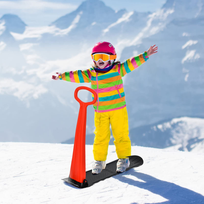 Load image into Gallery viewer, Goplus Ski Scooter Fold-up Snowboard, Snow Scooter W/ Grip Handle - GoplusUS