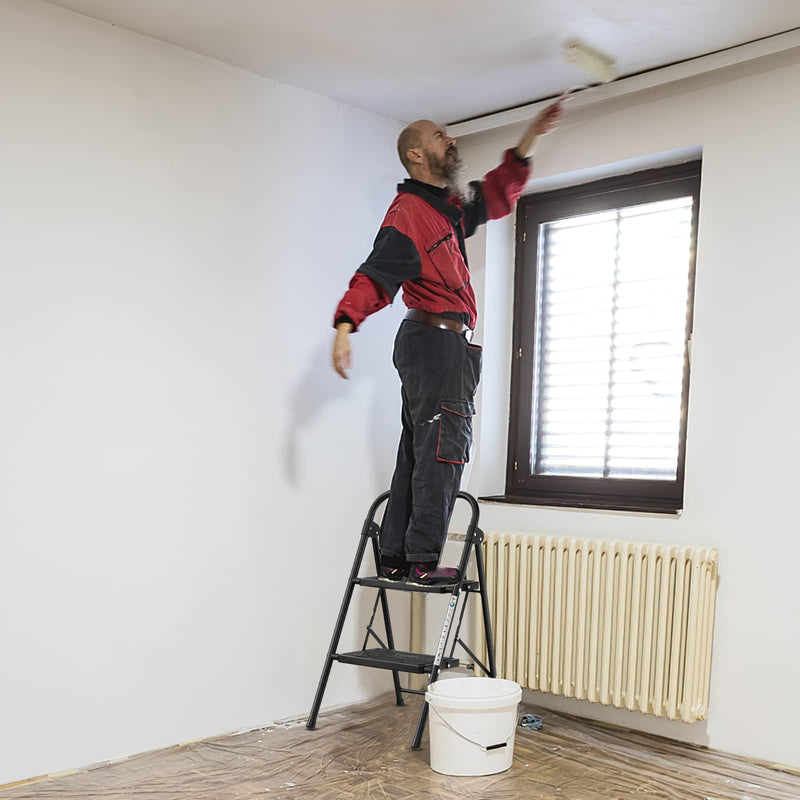 Load image into Gallery viewer, Goplus 2 Step Ladder, Folding Step Stool with Extra Wide and Anti-Slip Pedals