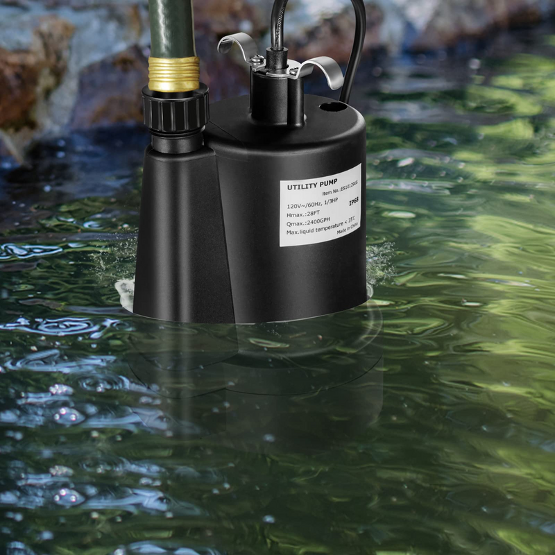 Load image into Gallery viewer, Goplus Submersible Water Pump, 1/3HP 2400GPH Sump Pump w/ 10 FT Cord & Inlet Screen - GoplusUS