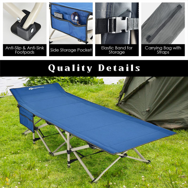 Load image into Gallery viewer, Folding Camping Cot, 882LBS (Max Load) 28.5'' Extra Wide - GoplusUS
