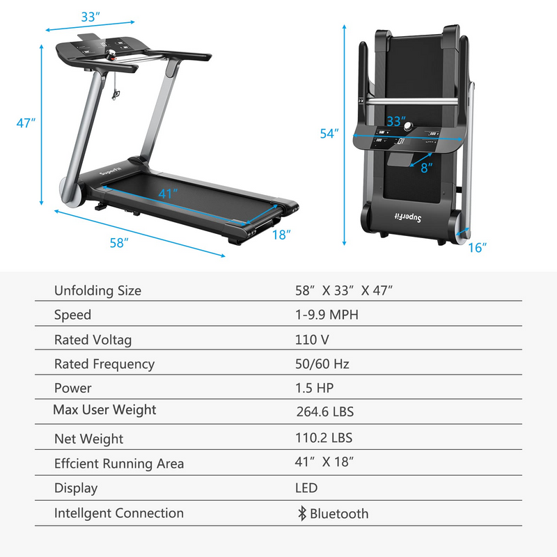 Load image into Gallery viewer, Goplus Heavy Duty Folding Treadmill for Gym - GoplusUS
