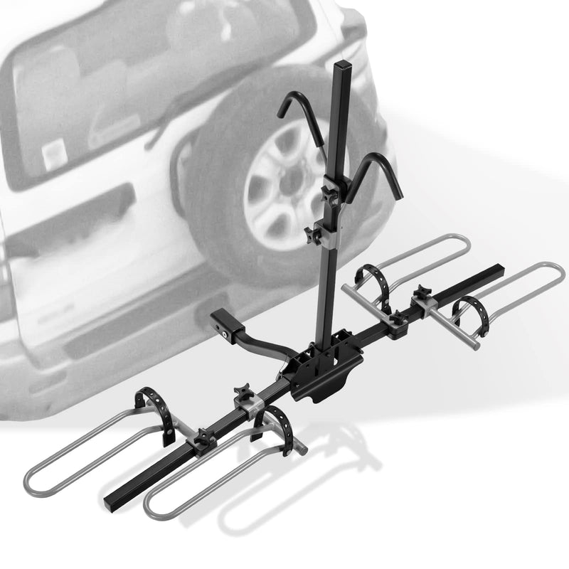 Load image into Gallery viewer, Goplus Hitch Mount Bike Rack, Folding 2-Bike Platform Style Carrier for MTB - GoplusUS