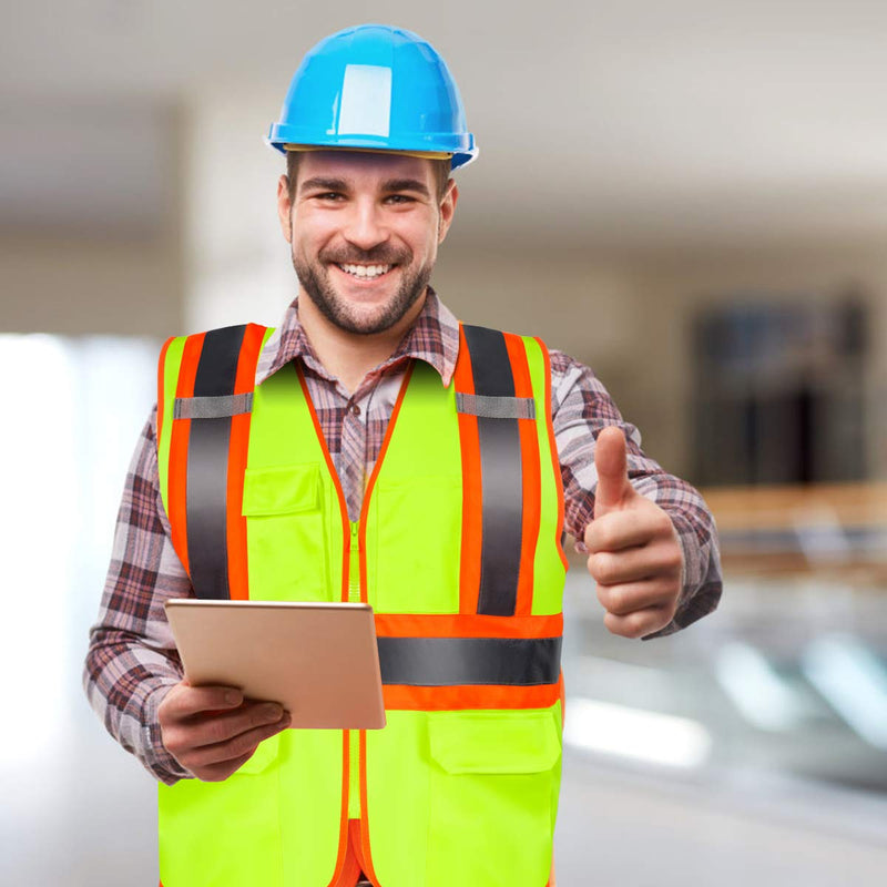 Load image into Gallery viewer, 10 Pack Safety Vest, High Visibility Reflective Security Vest Construction Vest - GoplusUS
