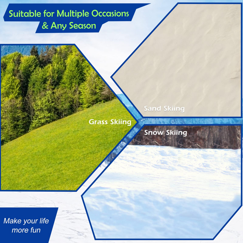 Load image into Gallery viewer, Goplus Ski Scooter Fold-up Snowboard, Snow Scooter W/ Grip Handle - GoplusUS