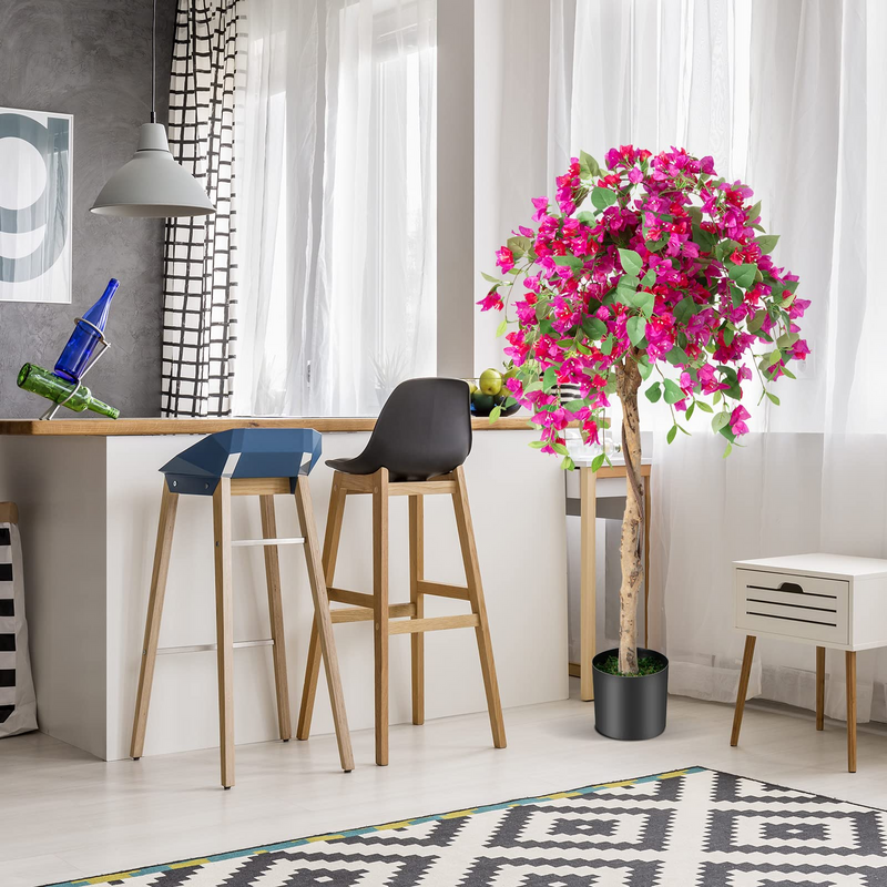 Load image into Gallery viewer, Goplus 4.5FT Bougainvillea Artificial Tree, Fake Potted Plant w/ 312 Flowers - GoplusUS