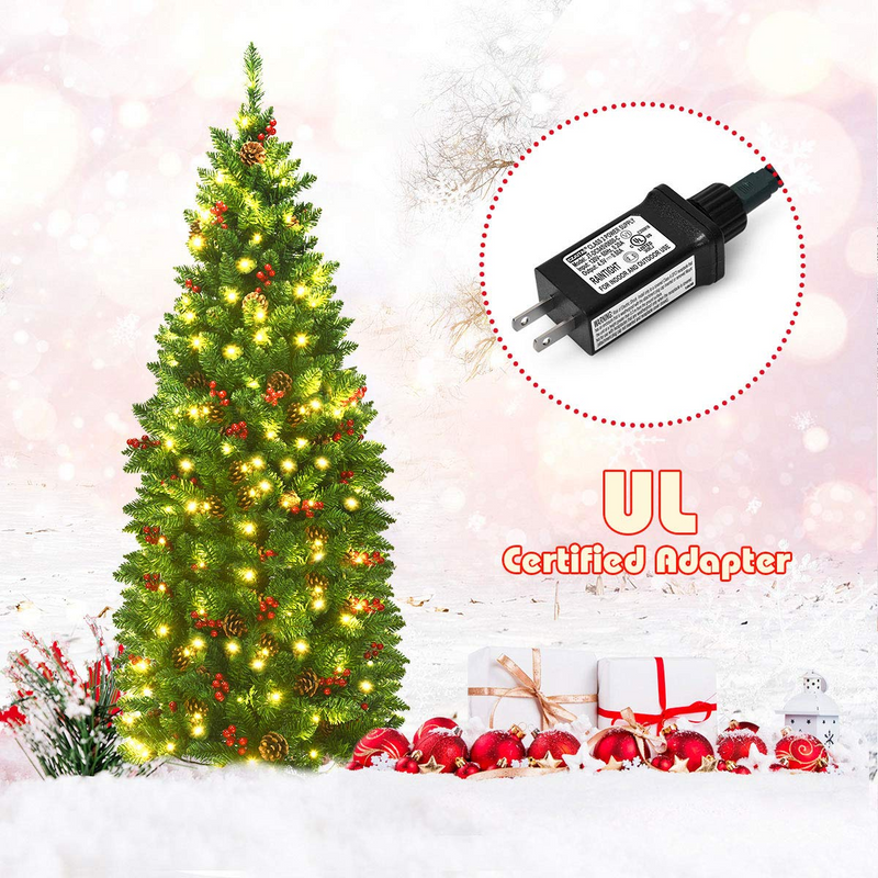 Load image into Gallery viewer, Goplus Pre-Lit Pencil Christmas Tree - GoplusUS