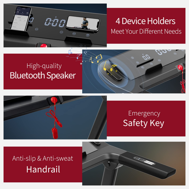 Load image into Gallery viewer, Goplus 3.75HP Folding Treadmill, Freestanding Superfit Treadmill with APP, 12 Preset Programs - GoplusUS