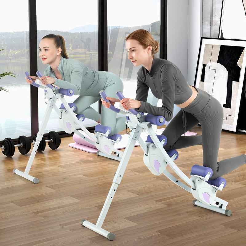 Load image into Gallery viewer, Goplus Foldable Core Abdominal Trainer, AB Workout Machine Exercise Equipment