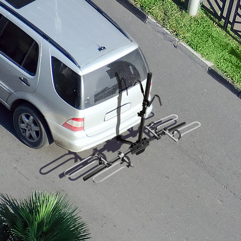 Load image into Gallery viewer, Goplus Hitch Mount Bike Rack, Folding 2-Bike Platform Style Carrier for MTB - GoplusUS