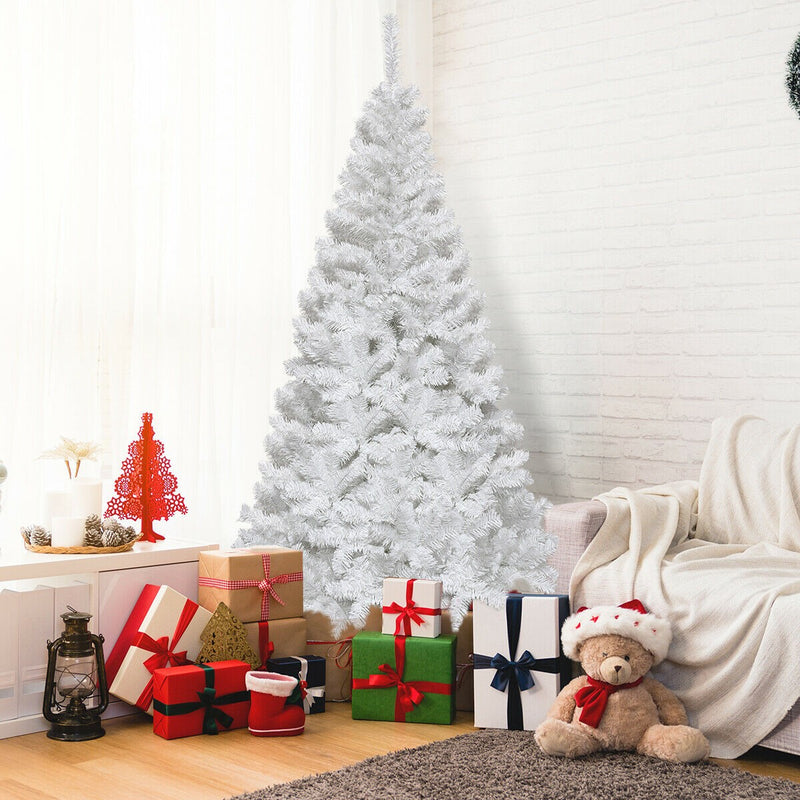 Load image into Gallery viewer, White Christmas Tree with Solid Metal Legs Perfect for Holiday Indoor and Outdoor Decoration