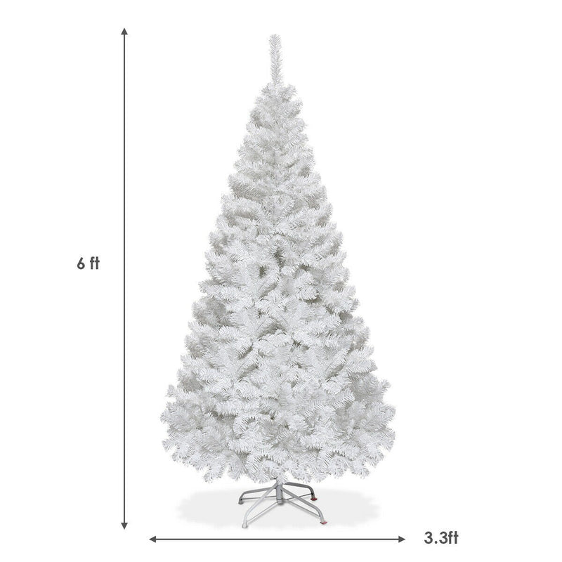 Load image into Gallery viewer, White Christmas Tree with Solid Metal Legs Perfect for Holiday Indoor and Outdoor Decoration