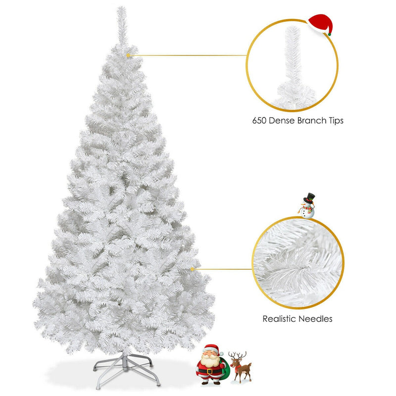 Load image into Gallery viewer, White Christmas Tree with Solid Metal Legs Perfect for Holiday Indoor and Outdoor Decoration