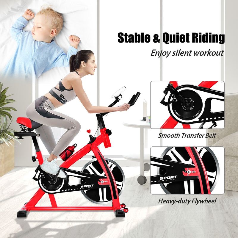 Load image into Gallery viewer, Indoor Cycling Bike, Stationary Bicycle Exercise Bike with Flywhee - GoplusUS