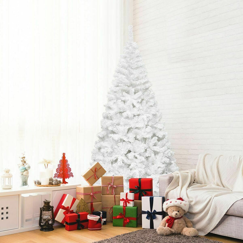 Load image into Gallery viewer, White Christmas Tree with Solid Metal Legs Perfect for Holiday Indoor and Outdoor Decoration